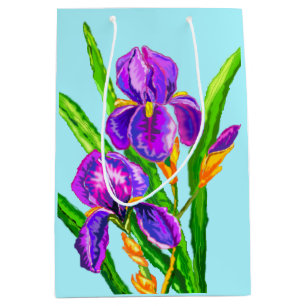 Sacola Para Presentes Média Cores Personalizadas Saco de Presente - Flores