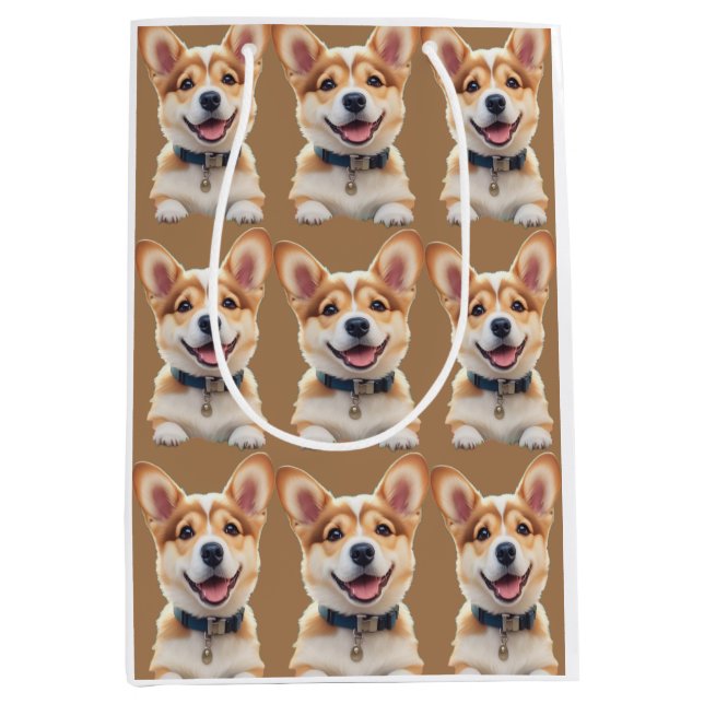 Sacola Para Presentes Média Corgi Gift Bag (Frente)