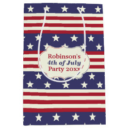 Sacola Para Presentes Média Costume patriótico da bandeira americana | da