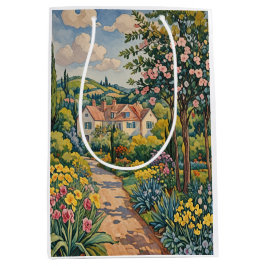 Sacola Para Presentes Média Countryside Haven