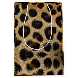 Sacola Para Presentes Média Cow Black White Spots Fur