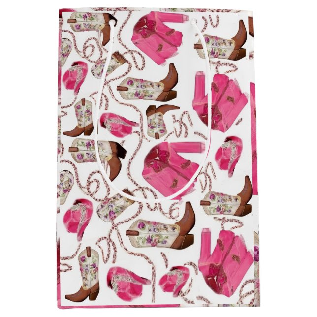 SACOLA PARA PRESENTES MÉDIA COWGIRL (Frente)