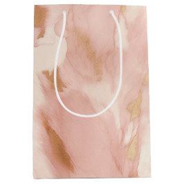 Sacola Para Presentes Média Cowgirl Pink Cream Brown Dourado Cowhow