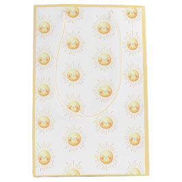 Sacola Para Presentes Média Crianças Amarelas Amarelas Sorrindo De Cores De Ág