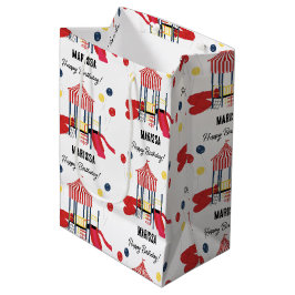 Sacola Para Presentes Média Crianças de Playground Meninos Meninas Aniversário