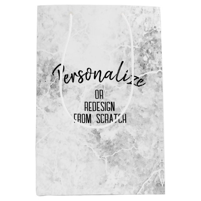 Sacola Para Presentes Média Crie seu próprio personalizado (Frente)