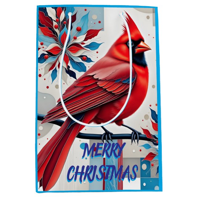 Sacola Para Presentes Média Crimson Harmony (Frente)