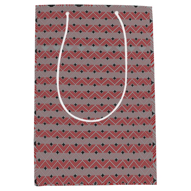 Sacola Para Presentes Média Cross Pendant pattern (Frente)