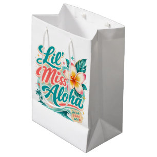 Sacola Para Presentes Média Cultura do Havaí - Lil Miss Aloha