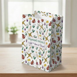 Sacola Para Presentes Média Custom Blessed Imbolc Light Renewal Brigid 