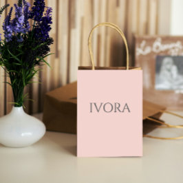 Sacola Para Presentes Média custom Pink Allure Chic Blush Feminine Style