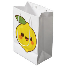 Sacola Para Presentes Média Cute Kawaii Lemon