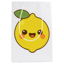 Sacola Para Presentes Média Cute Kawaii Lemon