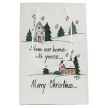 "Da Nossa Casa" Saudação Vintage Homens Watercolor