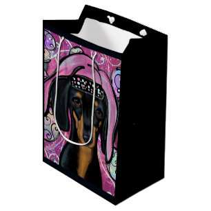 SACOLA PARA PRESENTES MÉDIA DACHSHUND
