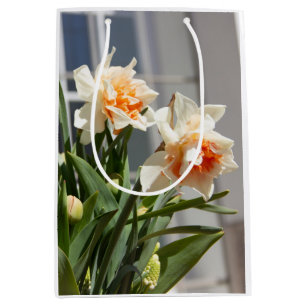 Sacola Para Presentes Média Daffodils fodils fodils primavera