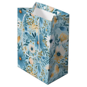 Sacola Para Presentes Média Daisy Meadow Design