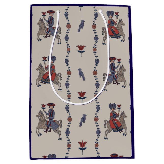 Sacola Para Presentes Média Dala B - Folha de Papel (Frente)