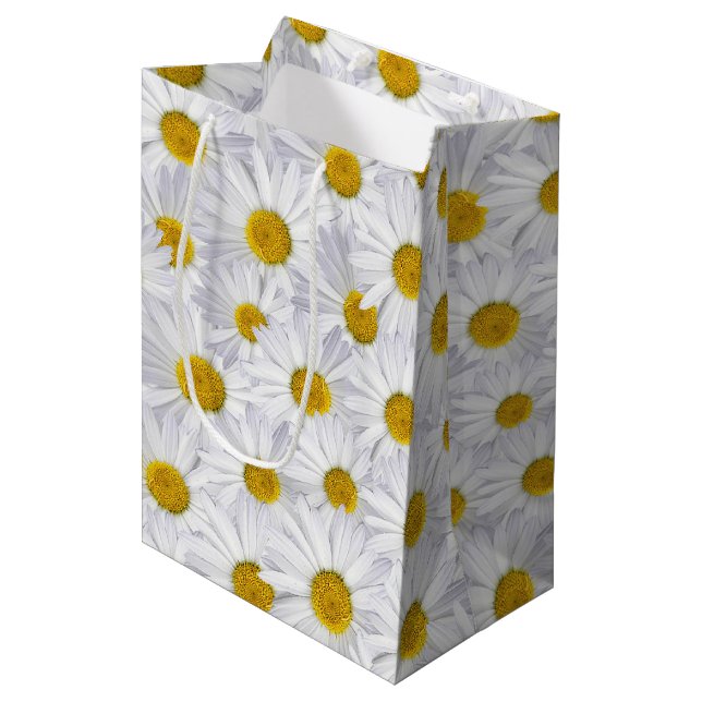 Sacola Para Presentes Média Dálias de Aniversário (Frente inclinada)
