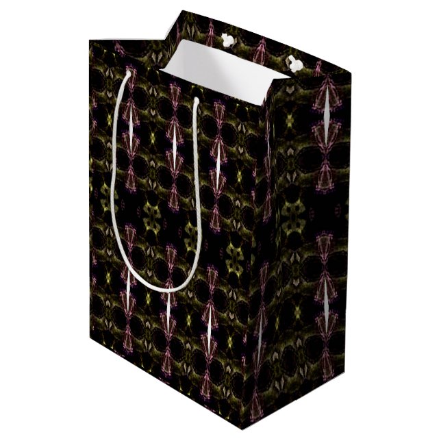 Sacola Para Presentes Média dark green, purple anytime Gift Bag (Verso inclinado)