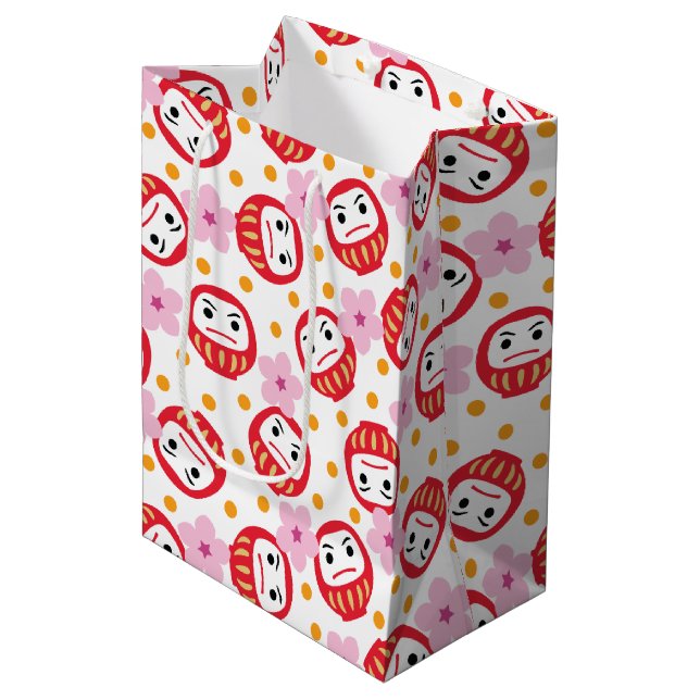 Sacola Para Presentes Média Daruma (Frente inclinada)