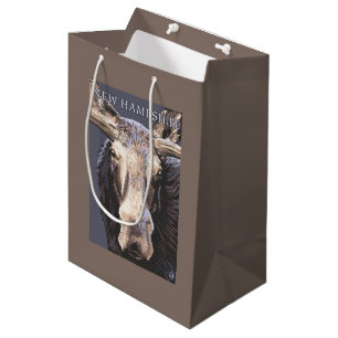 Sacola Para Presentes Média De HampshireMoose fim novo acima