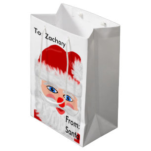 Sacola Para Presentes Média De Papais noeis Sacos de Presente de Natal