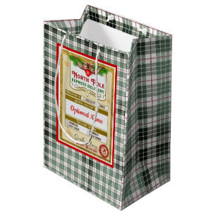 Sacola Para Presentes Média De Santa Expresso do Polo Norte Travesso ou Bonzin