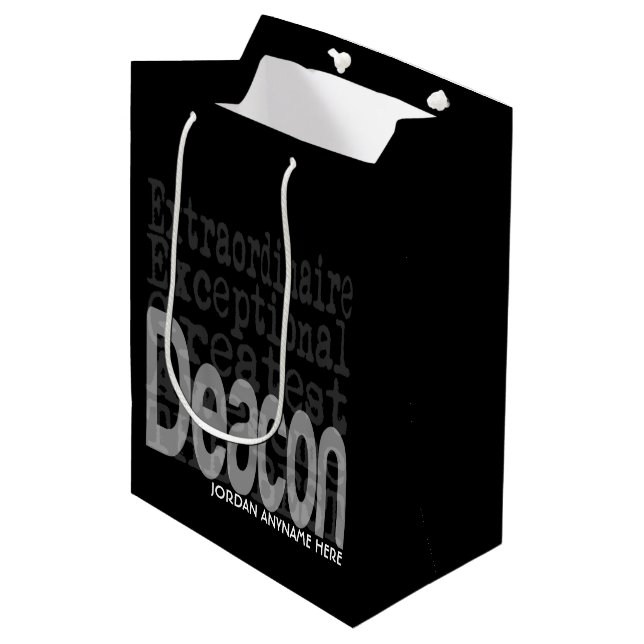 Sacola Para Presentes Média Deacon Extraordinaire CUSTOM (Frente inclinada)