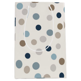 Sacola Para Presentes Média Denim Patchwork Bear Gift Bag