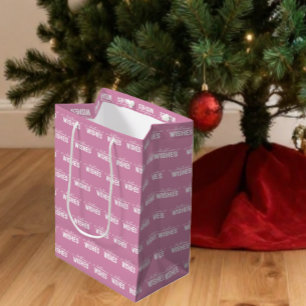 Sacola Para Presentes Média Desejos de Natal