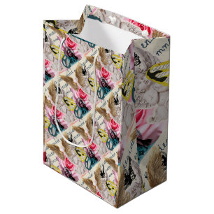 Sacola Para Presentes Média Desenho Espiritual Feminino Temático da Mãe Maria