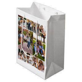 Sacola Para Presentes Média Design da Sua Própria Colagem de Fotos 10