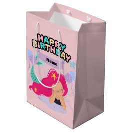 Sacola Para Presentes Média Design de aniversário da Sereia - Submarino