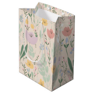Sacola Para Presentes Média Design de Tulip Pastel