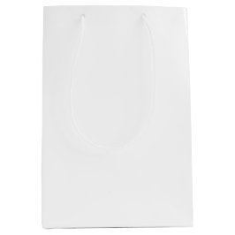 Sacola Para Presentes Média Design do seu sonho - Branco clássico