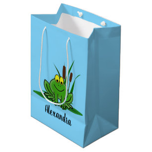 Sacola Para Presentes Média Design verde-Sapo