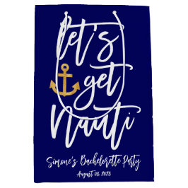 Sacola Para Presentes Média Despedida de Solteira Engraçada Get Nauti