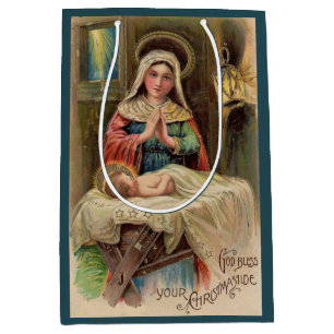 Sacola Para Presentes Média Deus abençoe Seu Christmastide