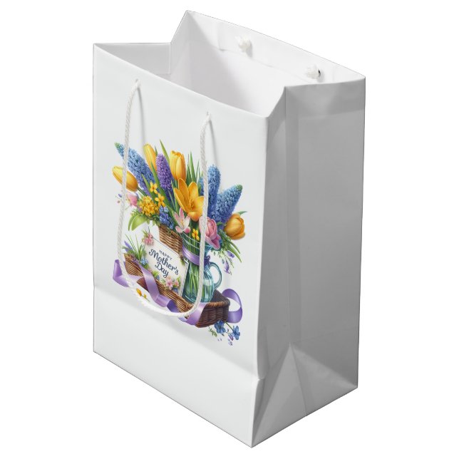 Sacola Para Presentes Média Dia das Mães  (Frente inclinada)