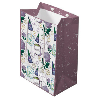 Sacola Para Presentes Média Dia das Mães Lavanda