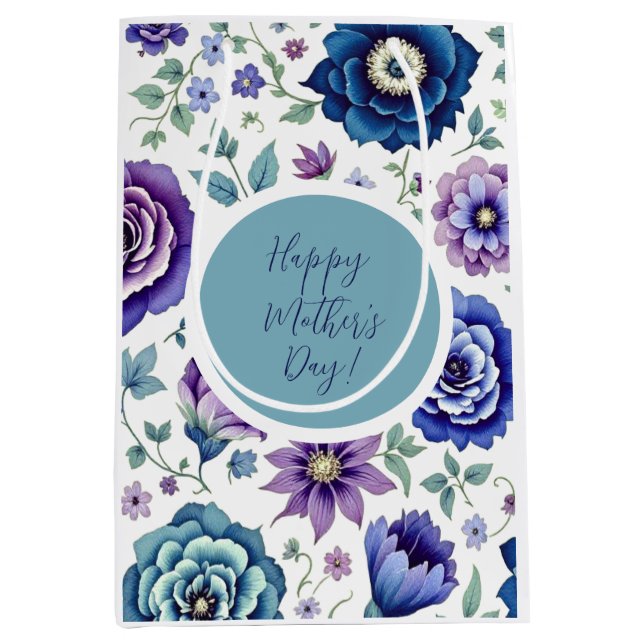 Sacola Para Presentes Média Dia de as mães (Frente)