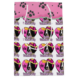 Sacola Para Presentes Média Dia de os namorados Inglês Springer Spaniel