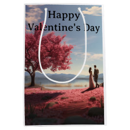 Sacola Para Presentes Média Dia de os namorados Romântico para Adultos 1