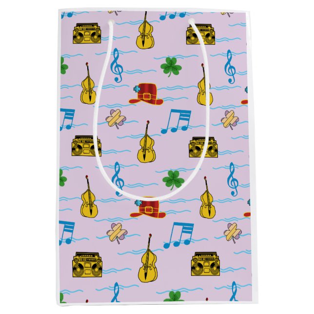 Sacola Para Presentes Média dia de São Patrício (Frente)