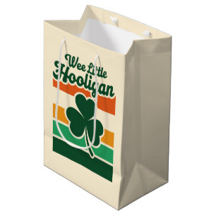 Sacola Para Presentes Média Dia de São Patrício Pequeno Hooligan Engraçado