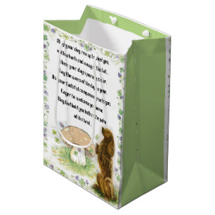 Sacola Para Presentes Média Dia Irlandês de Bênção de São Patrício
