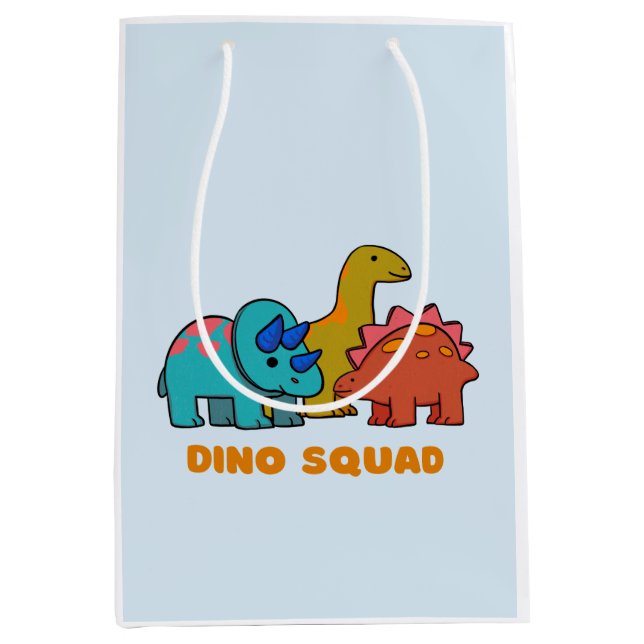 Sacola Para Presentes Média Dino Gift Bag (Frente)