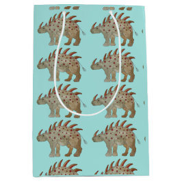 Sacola Para Presentes Média Dinossauro Amigável