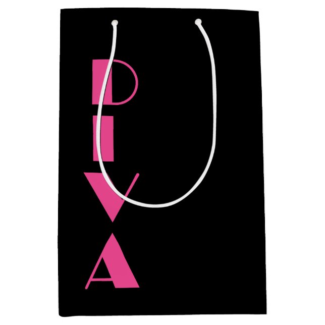 SACOLA PARA PRESENTES MÉDIA DIVA (Frente)